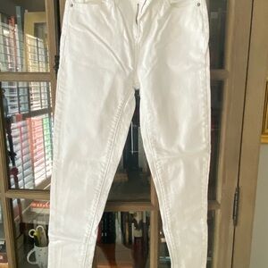 721 High Rise Skinny Elegant White Skinny Jeans for Women